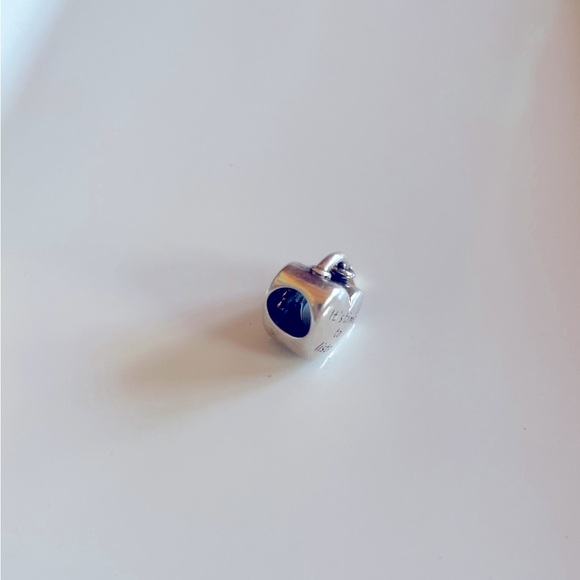 Pandora RARE Heart Puzzle Bead + Dust Bag - Picture 6 of 9